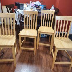 4 high end bar stools or could be used to kitchen table