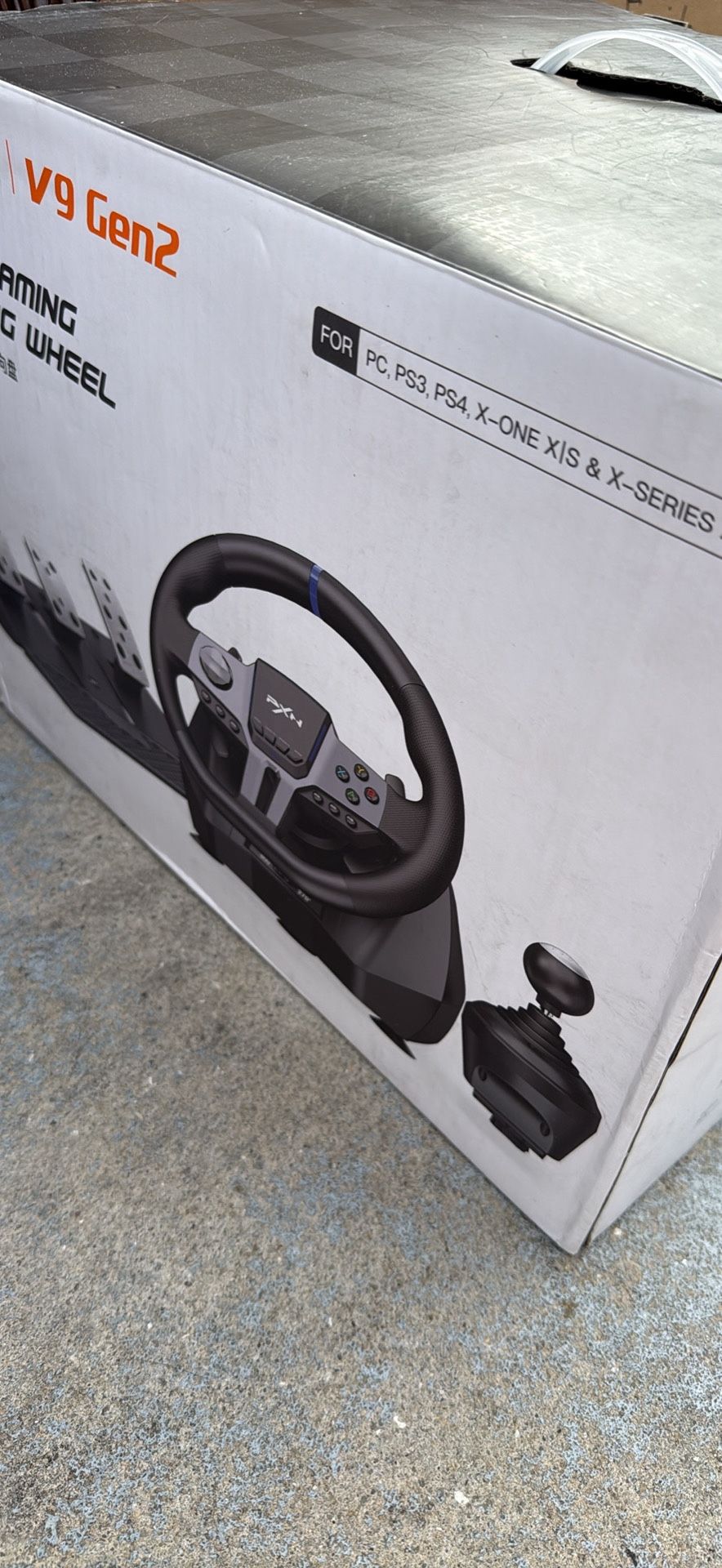 PXN V9 Gen 2 Gaming Driving Wheel With Pedals Shifter For PC PS3 PS4 Xbox