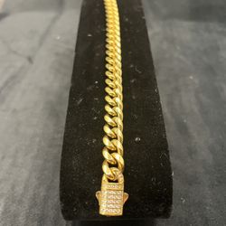 Cuban Bracelet with Box Clasp 