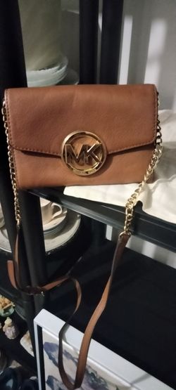 Michael Kors Brown Leather Crossbody Bag