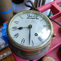FA2434-071 Antique Brass Schatz Clock