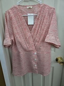 Women's V Neck Blouse