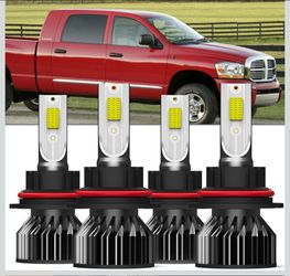 New 4 pack 9007/hb5 low and high beam for dodge ram