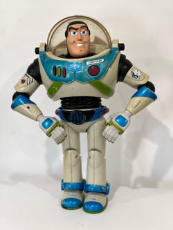 Toy Story 12” Buzz Lightyear Search & Rescue Disney Pixar 2001 Rare Blue Works!
