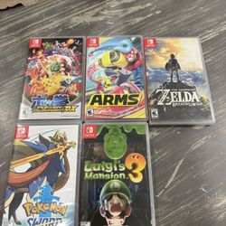 5 Nintendo Switch Games Bundle 