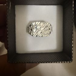 Silver Nugget Ring 