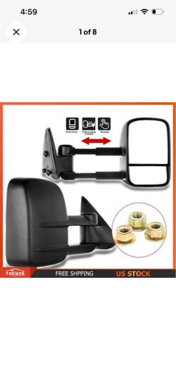 Pair Manual Tow Mirrors for 99-06 Chevy Silverado GMC Sierra 1(contact info removed) 3500 HD