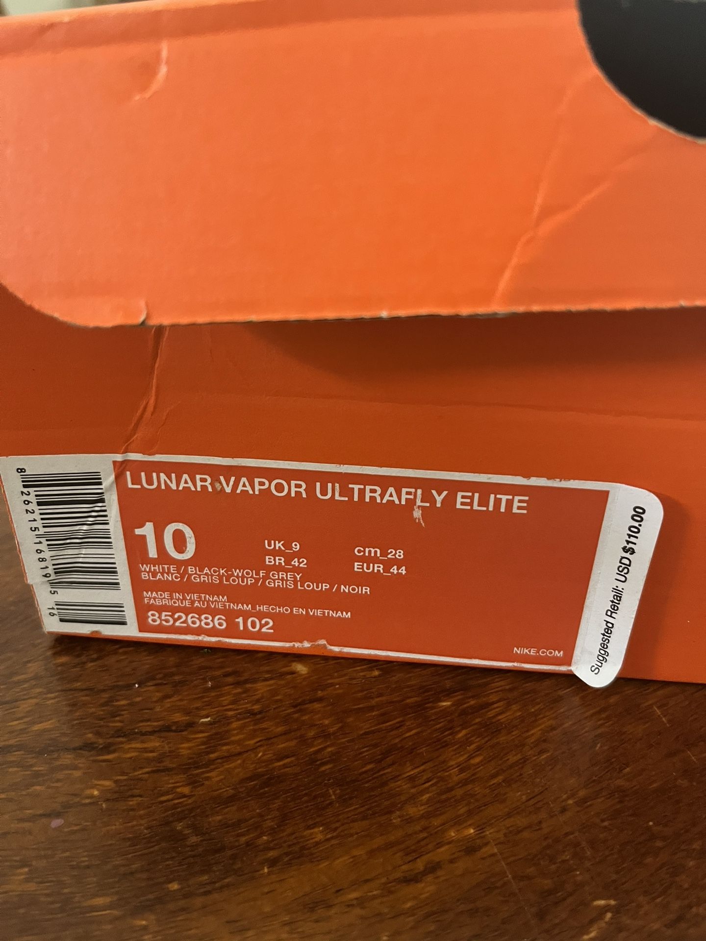 nike lunar vapor ultrafly baseball cleats