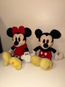 Collectible Mickey & Minnie Mouse Plushies