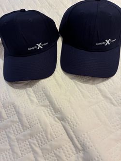 2 new navy blue celebrity cruise baseball caps