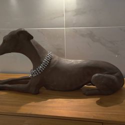 Greyhound Dog Statue Resin Decorative Sculpture