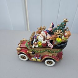 Fitz and Floyd Santa Car musical 