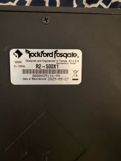 500watt amp Rockford Fosgate