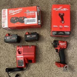 Impact Wrench With Batteries and Charger 