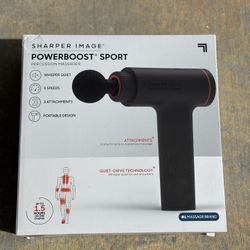 New Sharper Image Powerboost Sport Percussion Massage