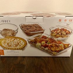 NEW Libbey 6 Piece Bakeware Set