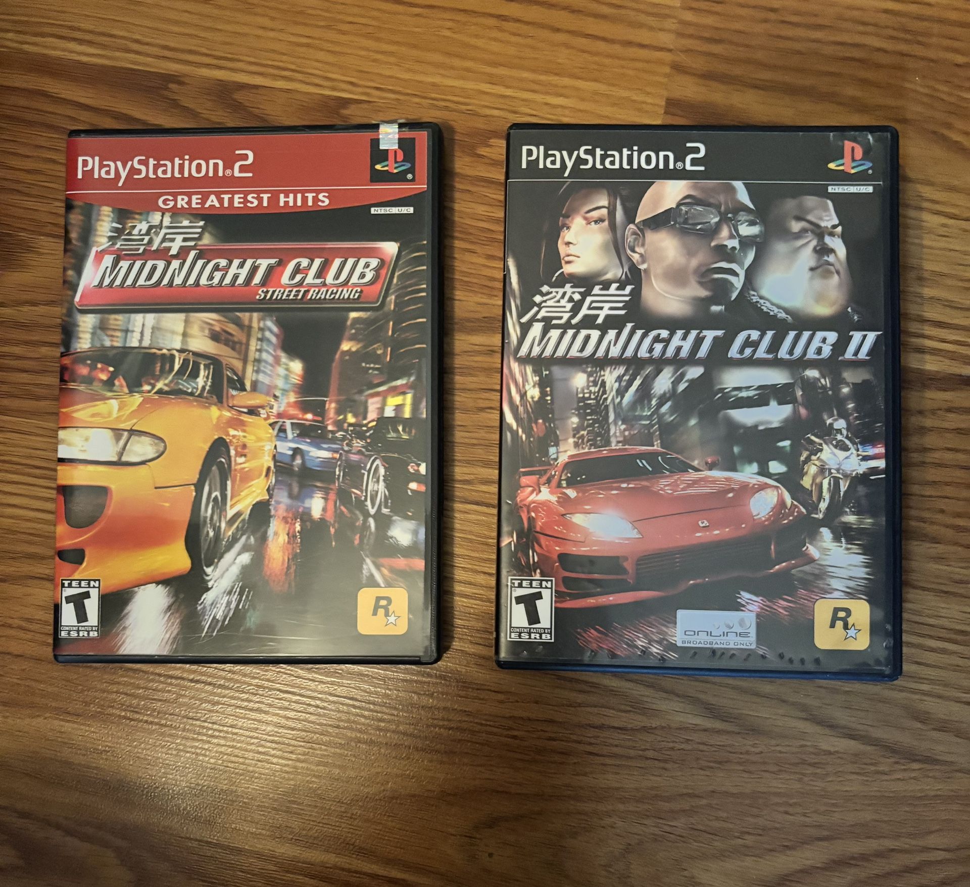 PS2: Midnight Club Street Racing & Midnight Club Two