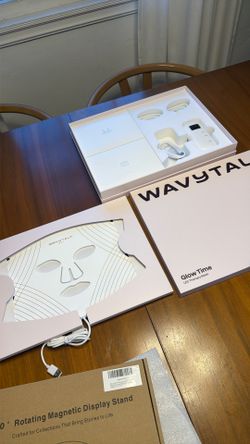 Brand New wavytalk Red Light Therapy Mask for Face, Glow Time LED Face Mask Light Therapy for Anti-Fine Line, Acne Treatment, and Skin Rejuvenation wi