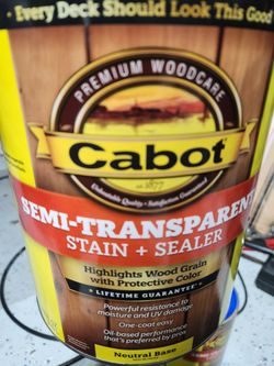Cabot Semi-Transparent Oil Spruce Blue Deck & Siding Stain + Sealer Frontier Color X2 1 Gal