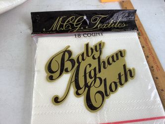 Baby Afghan Cloth 29” X 45” New