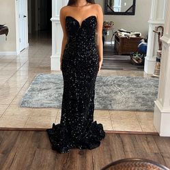 Forma Dress Black Sequin Size 4