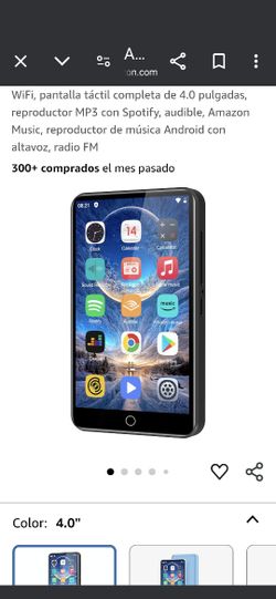 Reproductor de MP3 de 80 GB con Bluetooth y WiFi, pantalla táctil completa de 4.0 pulgadas, reproductor MP3 con Spotify, audible, Amazon Music, reprod