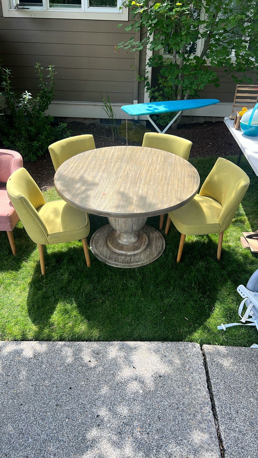 Dining table and chairs