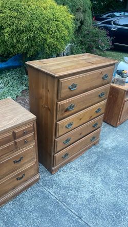5 drawer tall boy dresser