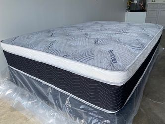 Full Euro Bamboo Orthopedic Pillow Top Mattress!!