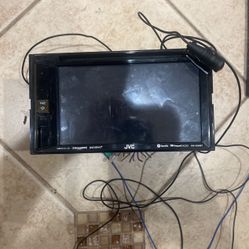 JVC Double Din  Monitor With DVD Player