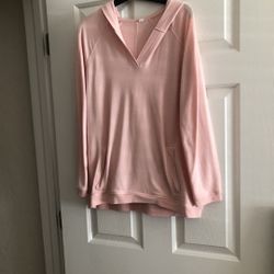 Ladies Thin  Pink Hoodie Size XL
