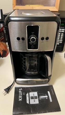 Krups - 12-CUP SAVOY PROGRAMMABLE STAINLESS STEEL TURBO COFFEE MAKER