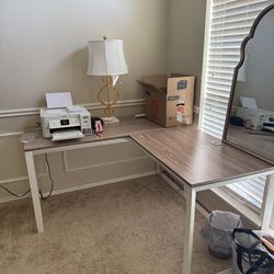 L shaped desk