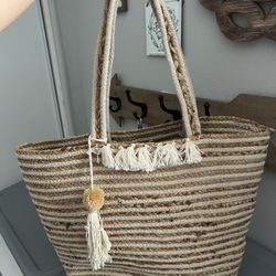 Straw Large Tote Bag 