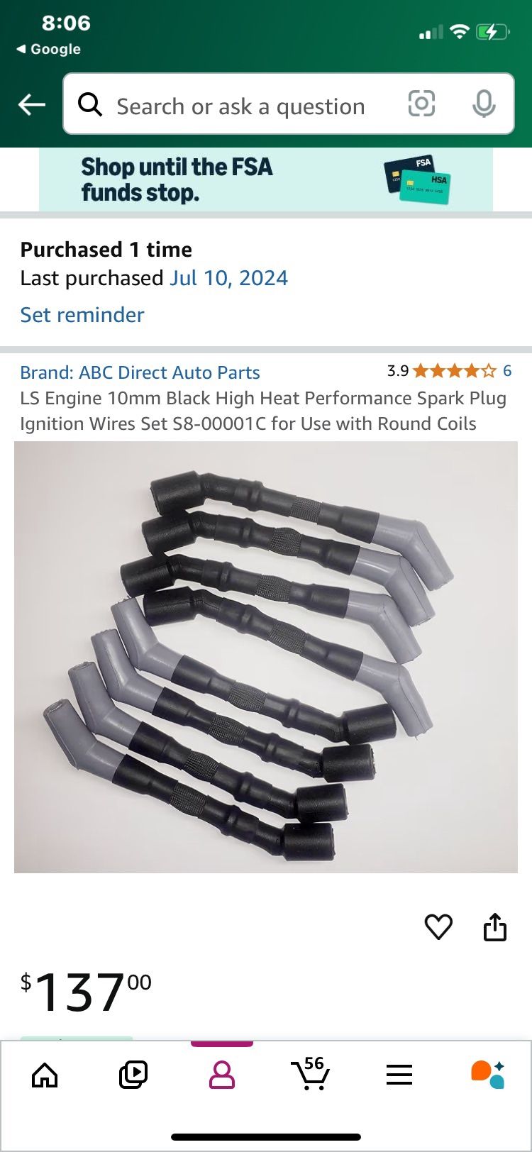 2005/2019 Chevy Corvette C5,C6,C7 Racing Soark Plugs Wires 