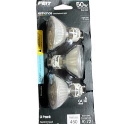 Feit Electric Enhance PAR16 GU10 LED Bulb Daylight 6W (50 Watt Equivalent) 3 Pk