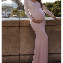 Pink Blush Maternity Dress 