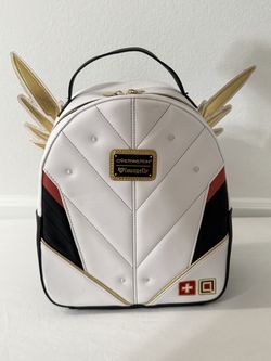 Loungefly Overwatch Mercy Mini Backpack - 2018 Con Exclusive White Valkyrie Suit