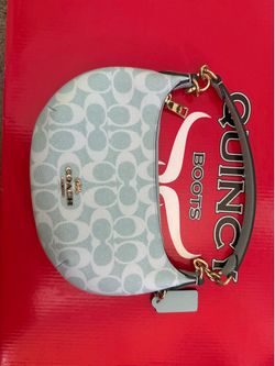 Authentic Coach Mira Shoulder Bag – Light Blue