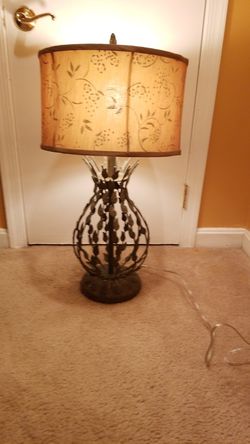 Antique Rustic Brushed Heirloom Lamp
