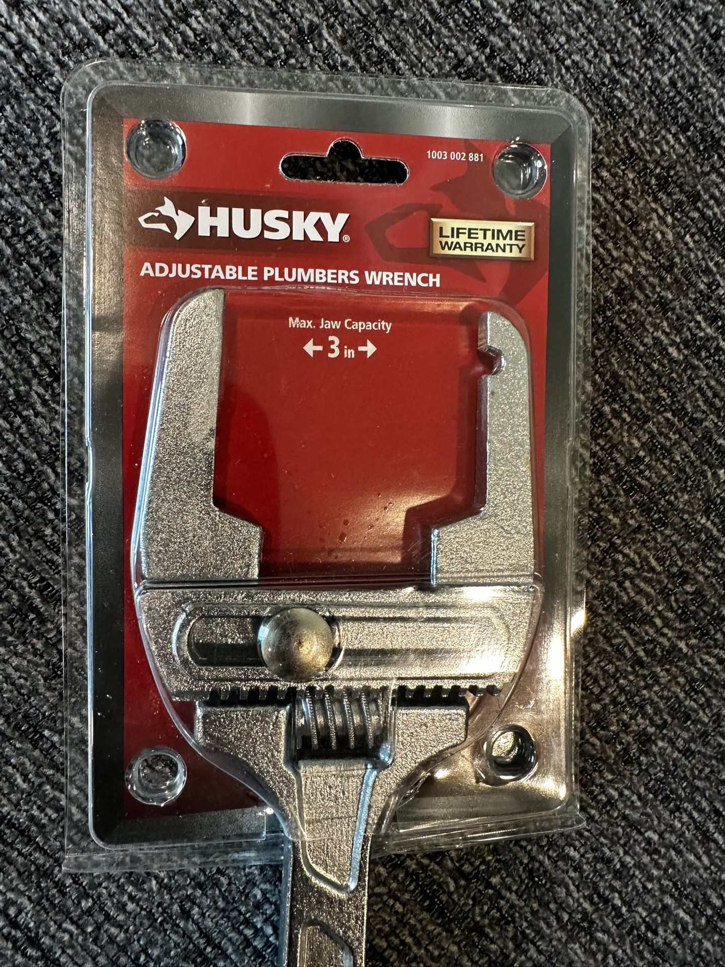 Husky Adjustable Plumbers Wrench