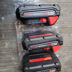 MILWAUKEE M18 BATTERIES 2.0AH NEW 