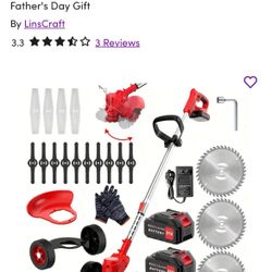 21V Portable Home Cordless Electric Lawn Weed Eater/Edger