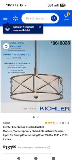 Kichler ceiling pendant lighting