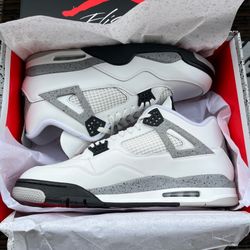 Air Jordan 4 Retro OG White Cement 2025 FV5029-100 Size 17 Men Fast Shipping