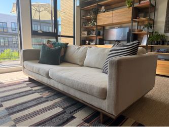 Midcentury cream couch