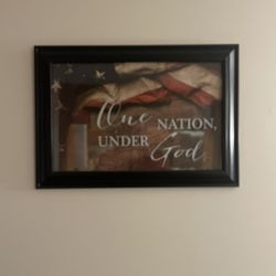 Framed America Wall Art 24” X 17”