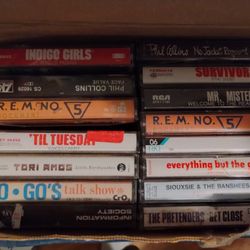 '80's/'90's Pop/Rock/Alternative music cassette tapes