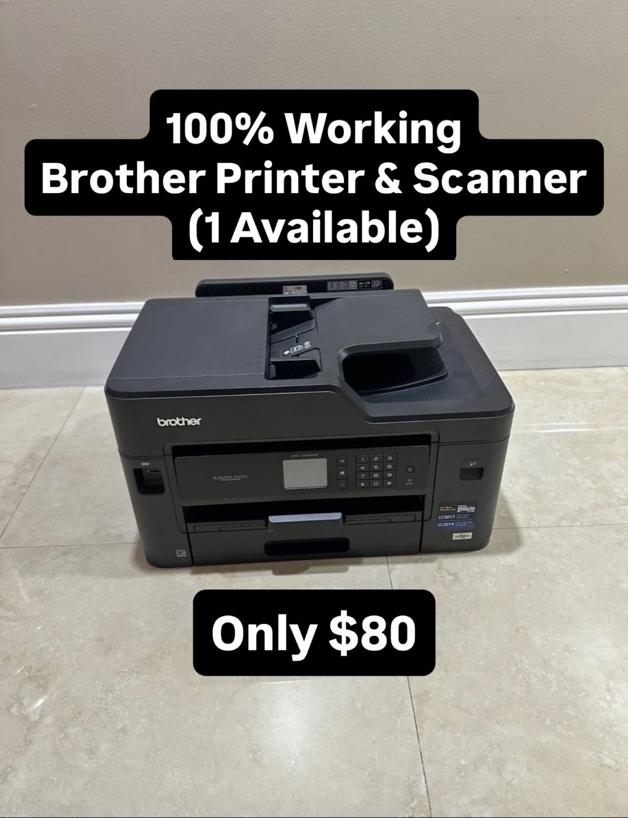 100% Working Brother Printer & Scanner (Only 1 Available) Pickup Today!