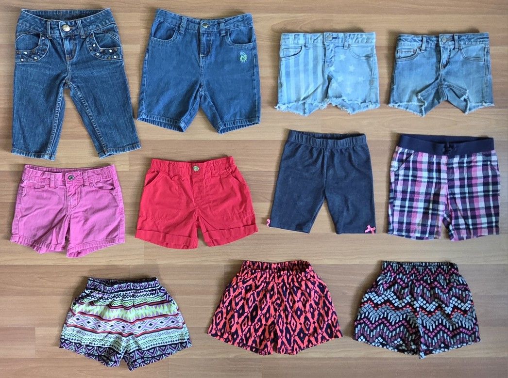 11-Piece, Girls Size 6, Shorts Bundle